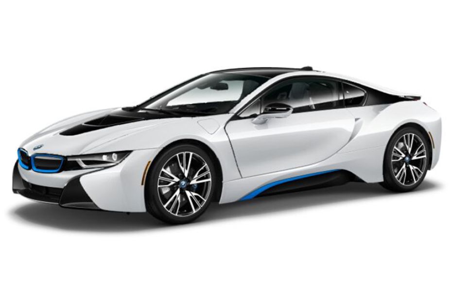 BMW i8 (2015-2018) Crystal White Pearl With i Blue BMW i8 (2015-2018) Crystal White Pearl With i Blue