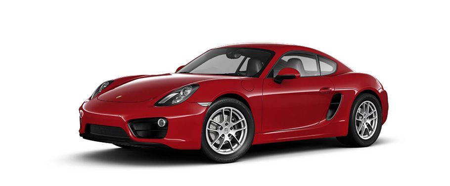 Porsche Cayman Carmine Red