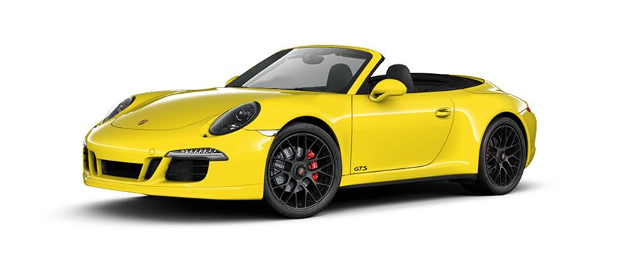 Porsche 911 Carrera GTS Cabriolet Racing Yellow