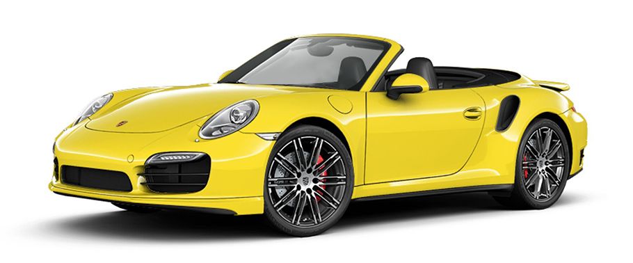 Porsche 911 Turbo Cabriolet Racing Yellow Porsche 911 Turbo Cabriolet Racing Yellow