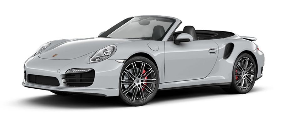 Porsche 911 Turbo Cabriolet Rhodium Silver Metallic Porsche 911 Turbo Cabriolet Rhodium Silver Metallic