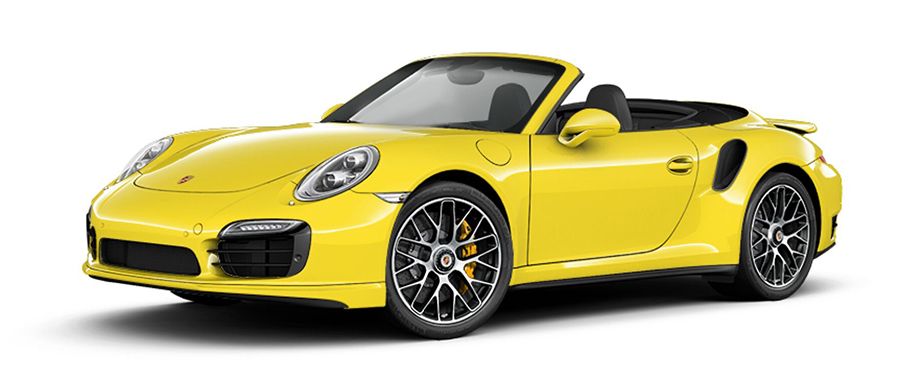 Porsche 911 Turbo S Cabriolet Racing Yellow Porsche 911 Turbo S Cabriolet Racing Yellow