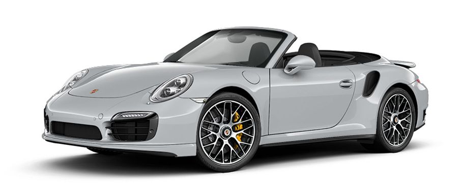 Porsche 911 Turbo S Cabriolet Rhodium Silver Metallic Porsche 911 Turbo S Cabriolet Rhodium Silver Metallic