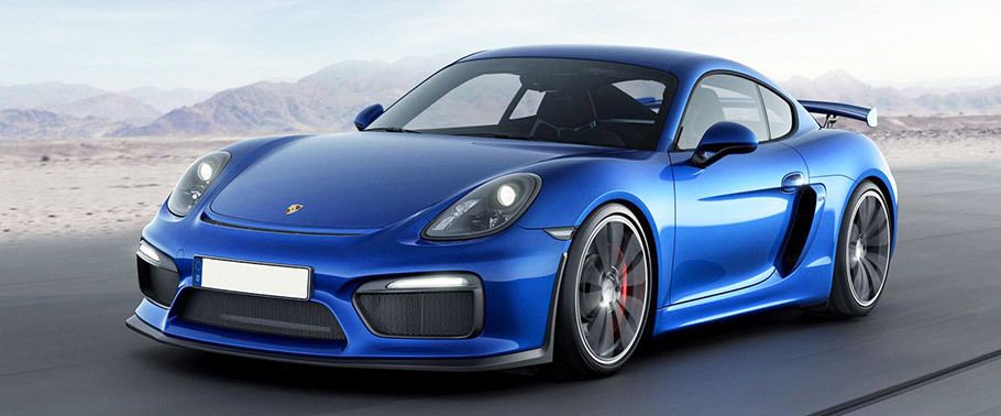 Porsche Cayman GT4 Blue