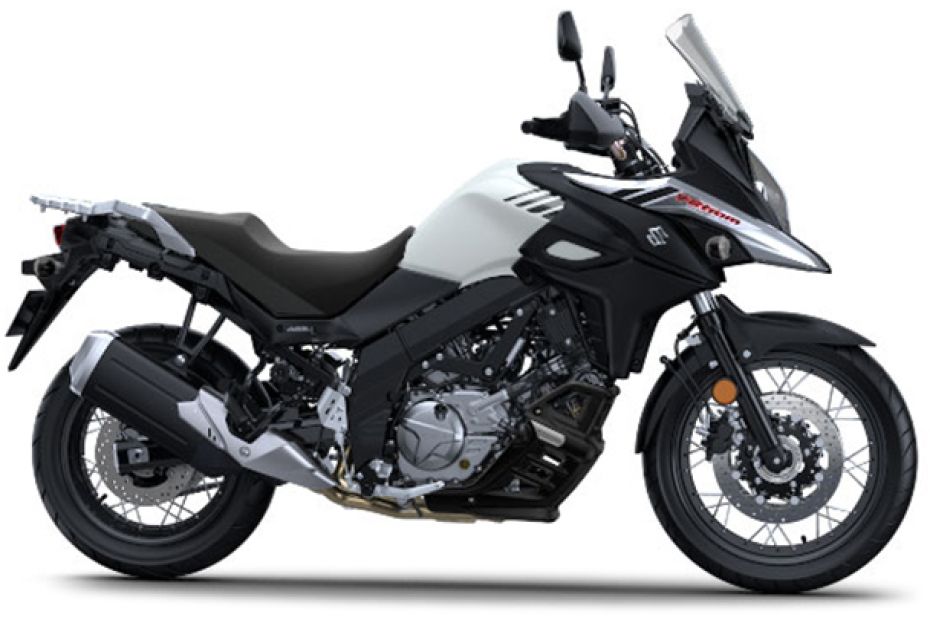 Suzuki V-Strom 650 Pearl Glacier White Suzuki V-Strom 650 Pearl Glacier White