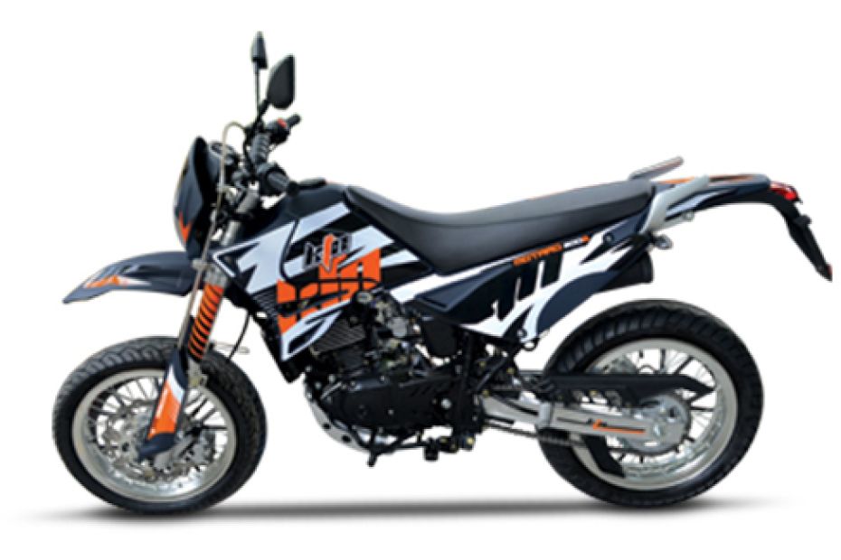 KTNS 200S Supermotard Black White