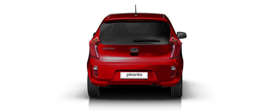 Full Rear View of Kia Picanto (2016-2017) Full Rear View of Kia Picanto (2016-2017)