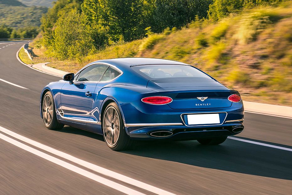 Rear Cross Side View of Bentley Continental Rear Cross Side View of Bentley Continental
