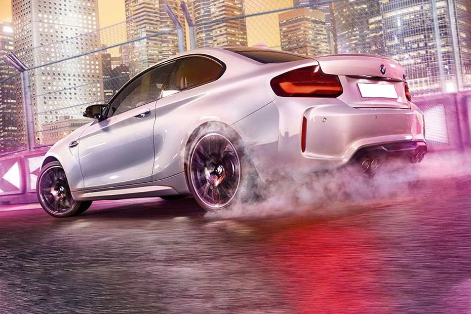 Rear Cross Side View of BMW M2 Coupe (2017-2022)