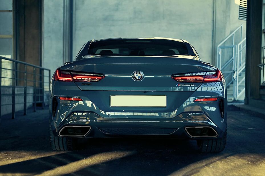 Full Rear View of BMW 8 Series Coupe Full Rear View of BMW 8 Series Coupe