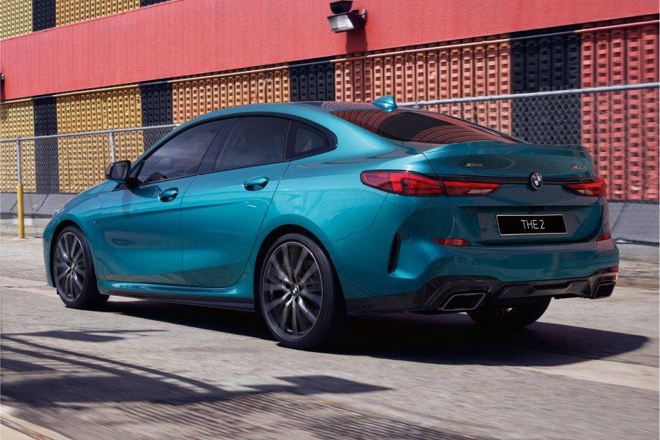 Rear Cross View of BMW 2 Series Gran Coupe Rear Cross View of BMW 2 Series Gran Coupe