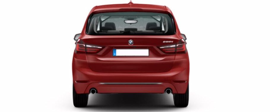 Full Rear View of BMW 2 Series Gran Tourer Full Rear View of BMW 2 Series Gran Tourer