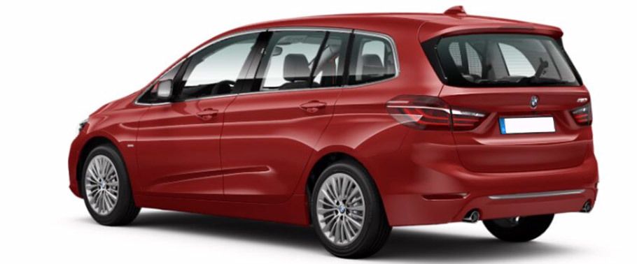 Rear Cross Side View of BMW 2 Series Gran Tourer Rear Cross Side View of BMW 2 Series Gran Tourer