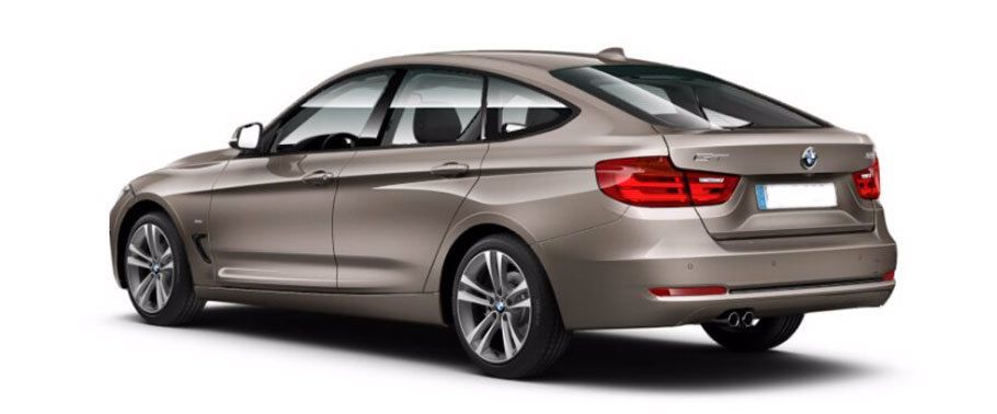Rear Cross Side View of BMW 3 Series Gran Turismo Rear Cross Side View of BMW 3 Series Gran Turismo