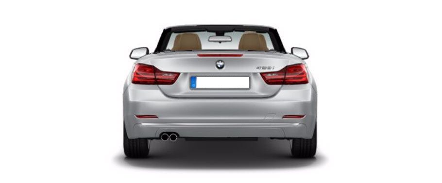 Full Rear View of BMW 4 Series Convertible