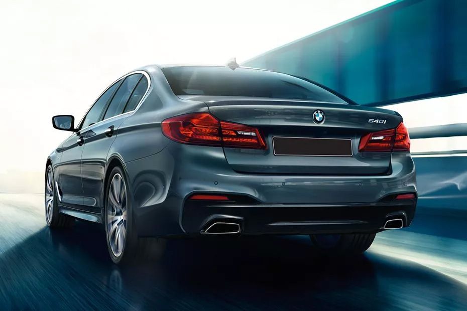 Rear Medium View of BMW 5 Series Sedan Rear Medium View of BMW 5 Series Sedan
