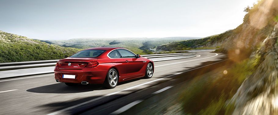 6 Series Coupe Rear angle view