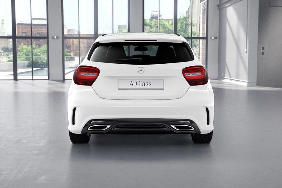 Full Rear View of Mercedes Benz A-Class (2016-2018) Full Rear View of Mercedes Benz A-Class (2016-2018)