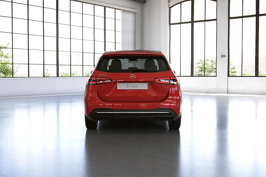 Full Rear View of Mercedes Benz B-Class Full Rear View of Mercedes Benz B-Class