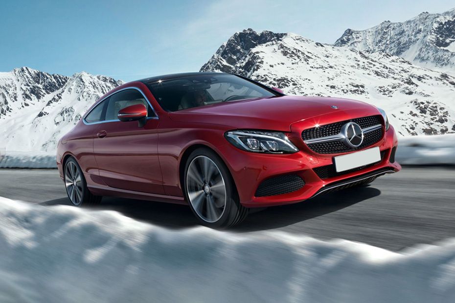 Mercedes Benz C-Class Coupe Front Cross Side View