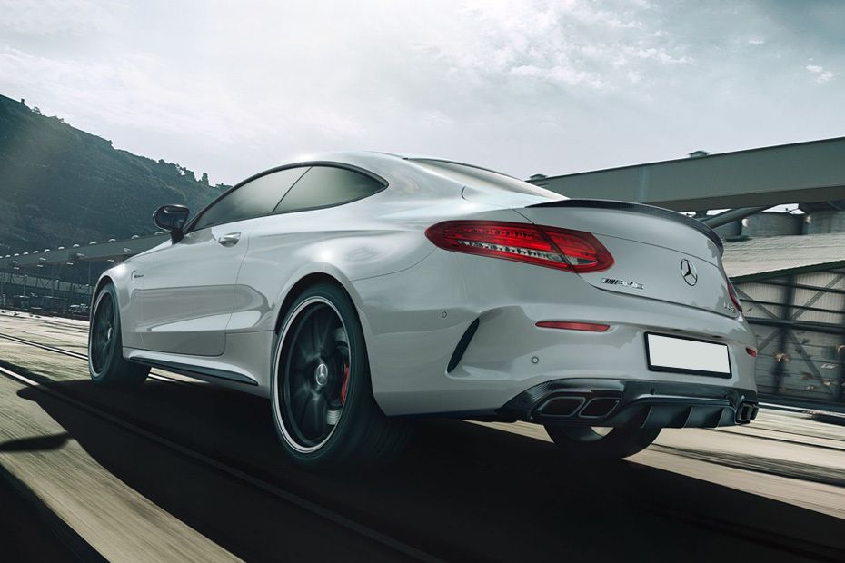 Rear Medium View of Mercedes Benz C-Class Coupe