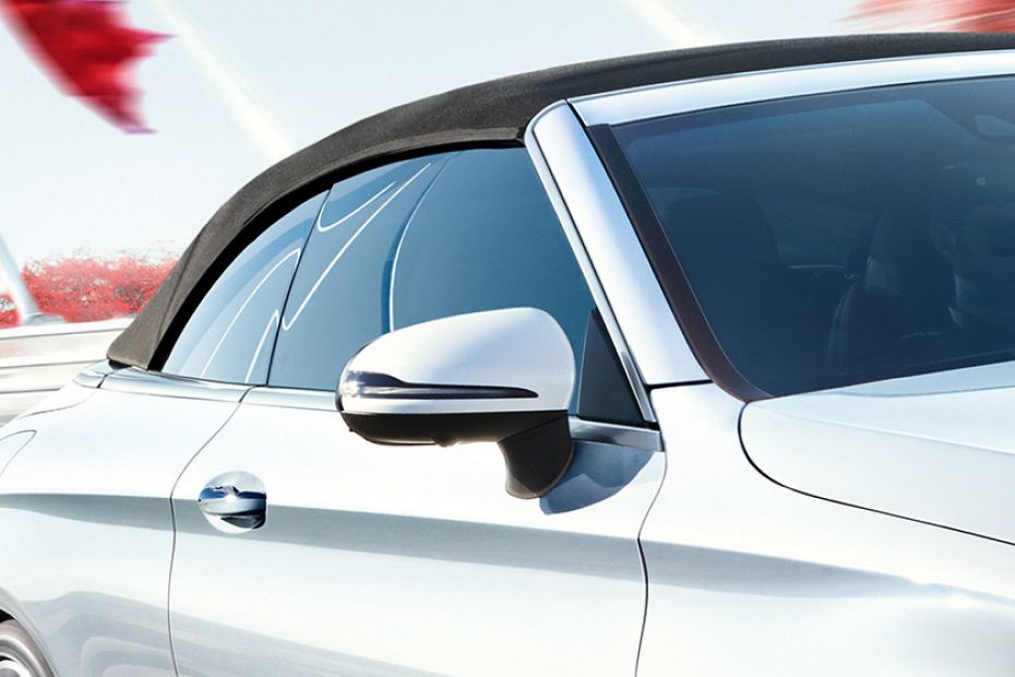 Mercedes Benz C-Class Cabriolet Drivers Side Mirror Front Angle Mercedes Benz C-Class Cabriolet Drivers Side Mirror Front Angle