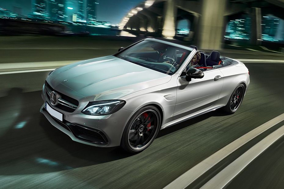 Mercedes Benz C-Class Cabriolet Front Angle High View Mercedes Benz C-Class Cabriolet Front Angle High View