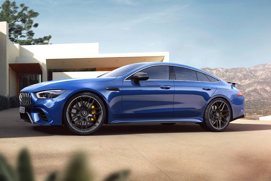 Rear Cross View of Mercedes Benz AMG GT 4 Door