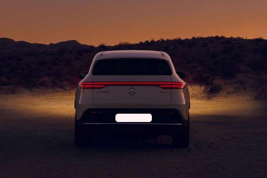 Full Rear View of Mercedes Benz EQC