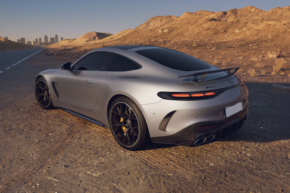 Rear Cross Side View of Mercedes Benz AMG GT 2 Door