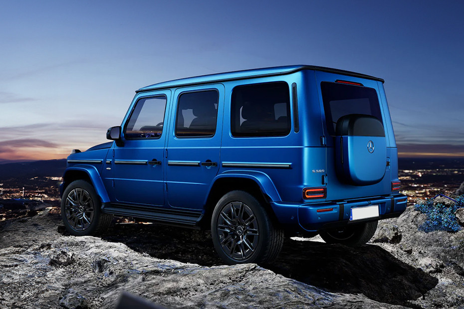Rear Cross Side View of Mercedes Benz G-Class Electric