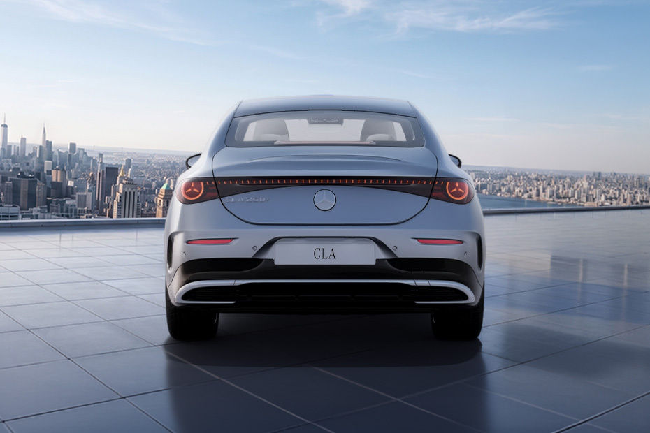 Full Rear View of Mercedes Benz CLA Electric