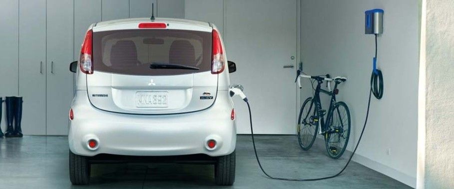 Full Rear View of Mitsubishi iMiEV
