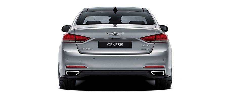 Full Rear View of Hyundai Genesis Full Rear View of Hyundai Genesis