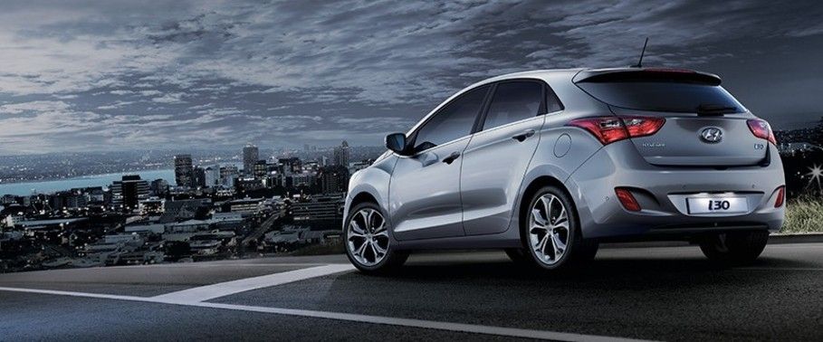 Rear Cross View of Hyundai i30 Rear Cross View of Hyundai i30