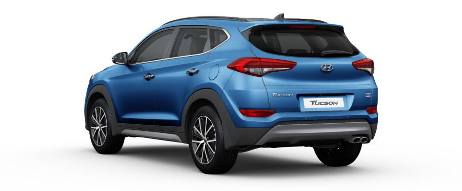 Rear Cross Side View of Hyundai Tucson 2014 Rear Cross Side View of Hyundai Tucson 2014
