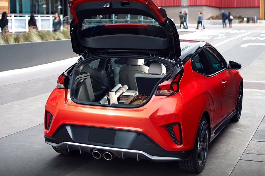 Trunk Open Closer View of Veloster 2019