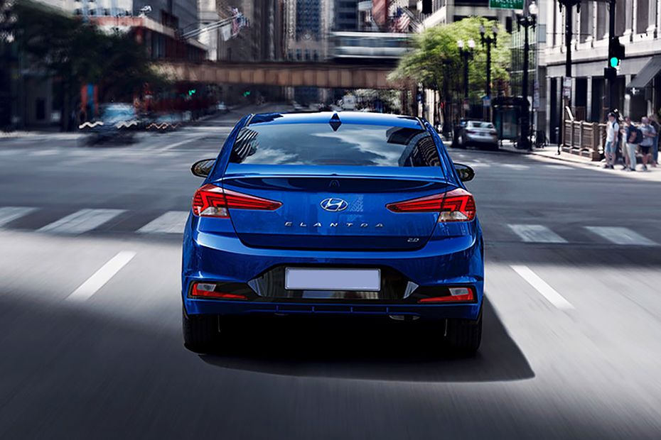 Full Rear View of Hyundai Elantra (2019-2020) Full Rear View of Hyundai Elantra (2019-2020)