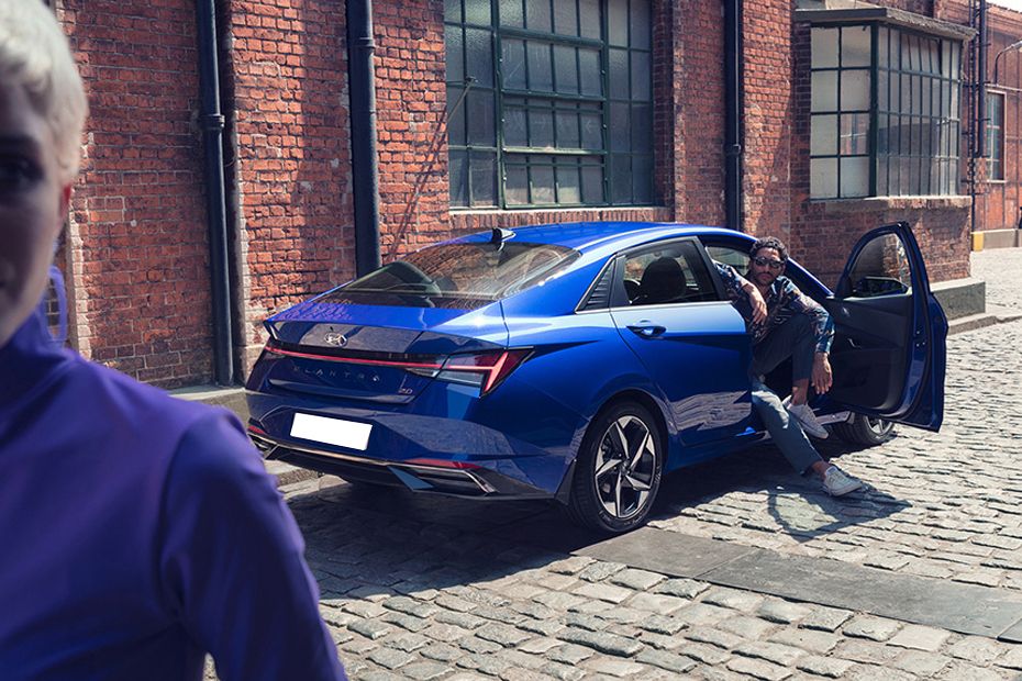 Elantra Rear angle view Elantra Rear angle view