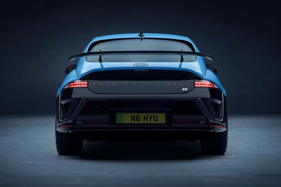 Full Rear View of Hyundai Ioniq 6 N Full Rear View of Hyundai Ioniq 6 N