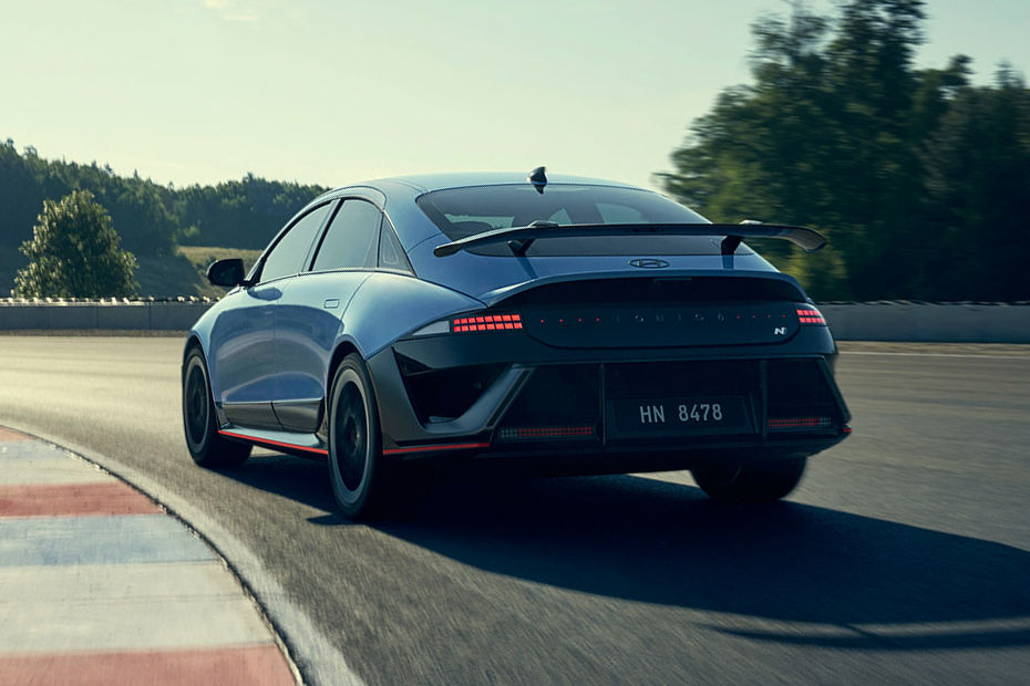 Rear Medium View of Hyundai Ioniq 6 N Rear Medium View of Hyundai Ioniq 6 N