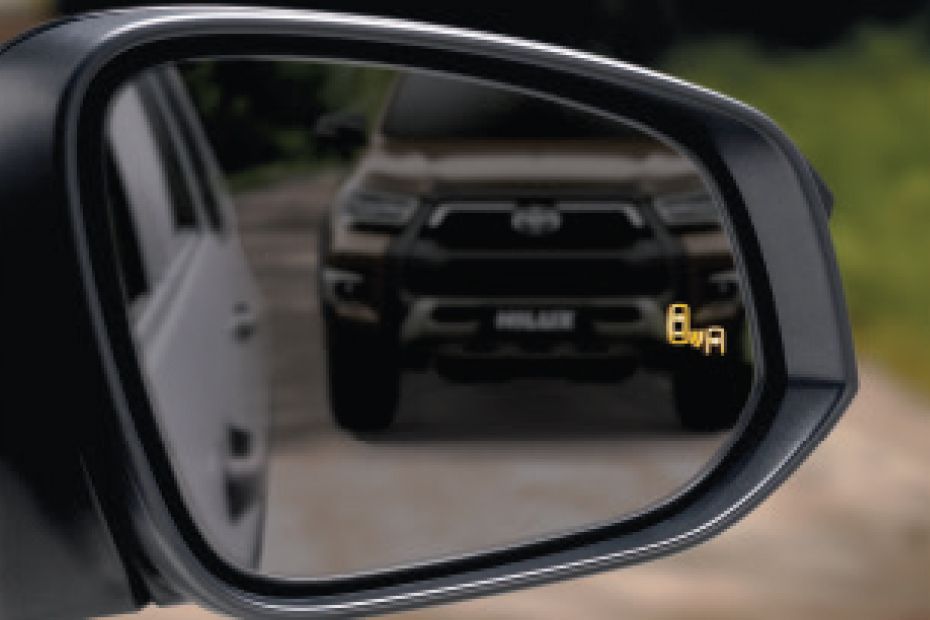 Toyota Hilux Drivers Side Mirror Rear Angle Toyota Hilux Drivers Side Mirror Rear Angle