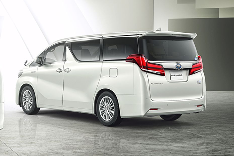 Rear Cross Side View of Toyota Alphard Rear Cross Side View of Toyota Alphard