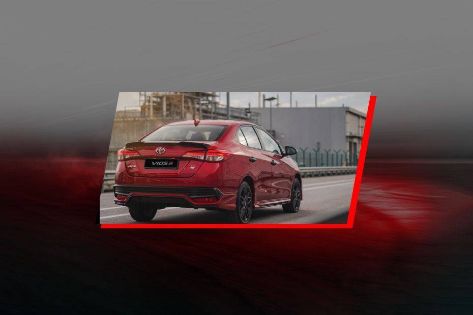 Vios GR-S Rear angle view Vios GR-S Rear angle view