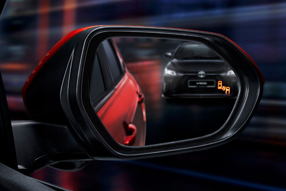 Toyota Vios HEV GR Sport Drivers Side Mirror Rear Angle