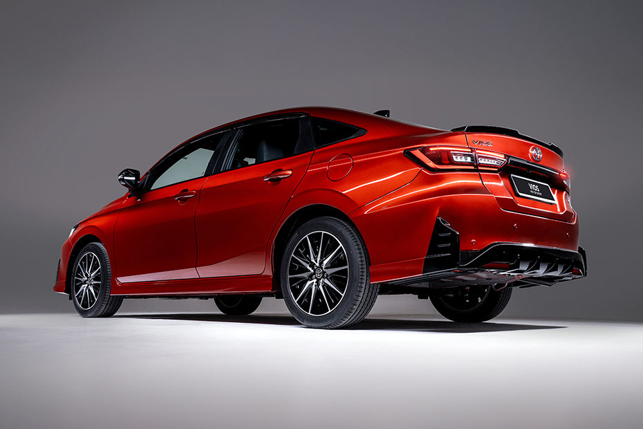 Vios HEV GR Sport Rear Low Angle View