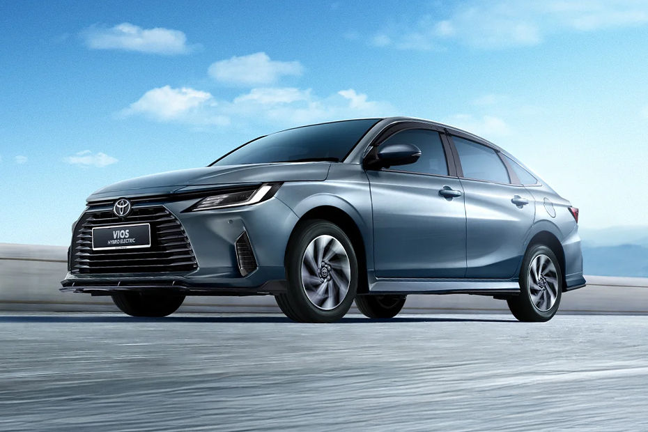 Vios Hybrid Electric Front deep low Angle View Vios Hybrid Electric Front deep low Angle View