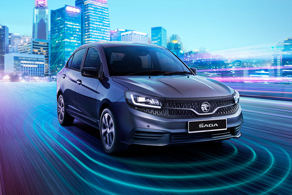 Proton Saga Dimension Front View