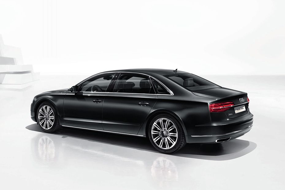Rear Cross Side View of Audi A8