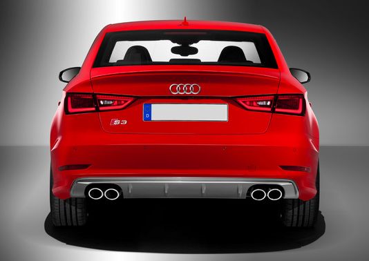 Full Rear View of Audi S3 Sedan Full Rear View of Audi S3 Sedan